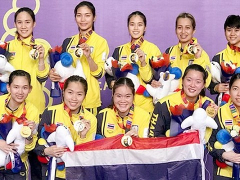 Đội tuyển cầu lông nữ Thái Lan thành công bảo vệ danh hiệu Sea Games