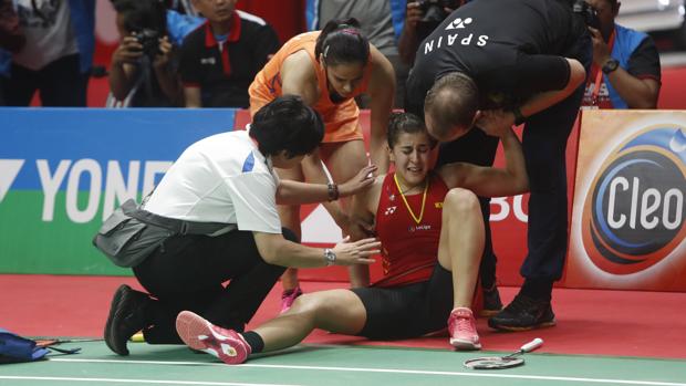 Marin bị chấn thương tại Indonesia masters 2019