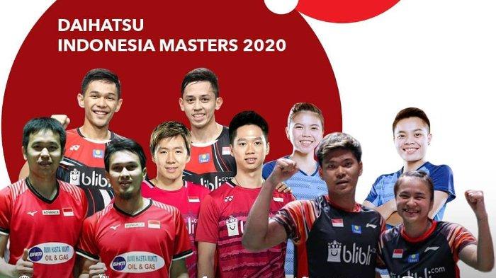 các VĐV của Indonesia tham dự Indonesia Masters 2020