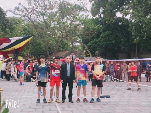 Giải Cầu lông mừng xuân Canh Tý 2020 tại phường Đồng Kỵ, thị xã Từ Sơn, tỉnh Bắc Ninh