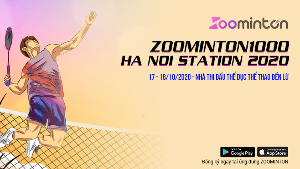 Zoominton1000 Hà Nội Station2020. (Vòng loại) Đức Lâm/Thu Hằng & Đức Duy/Khánh Hoà
